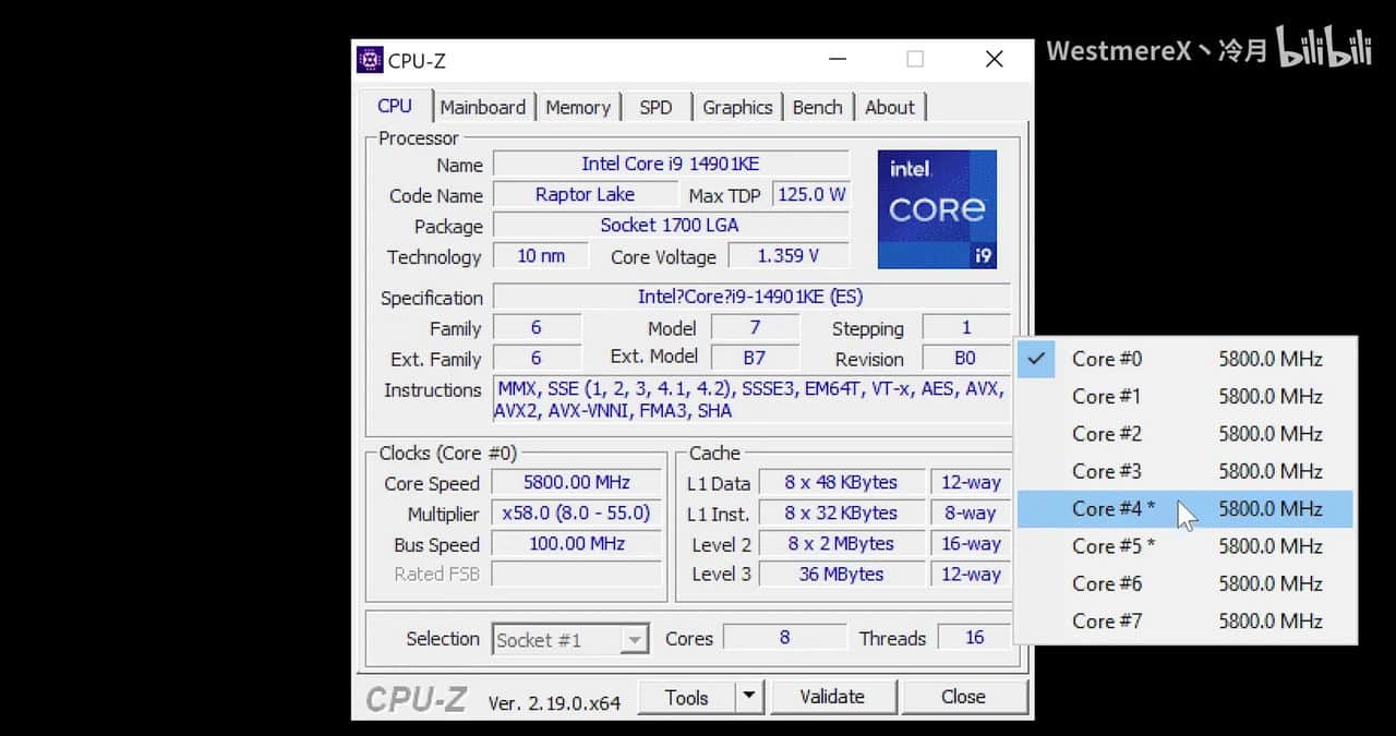 Intel-Core-i9-14901KE-de-solo-8-P-Cores-alcanza-los-7.4-GHz