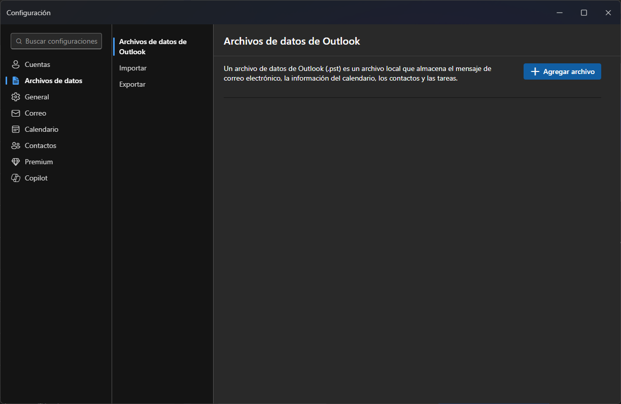 Nuevo Outlook con soporte de PST foto 1