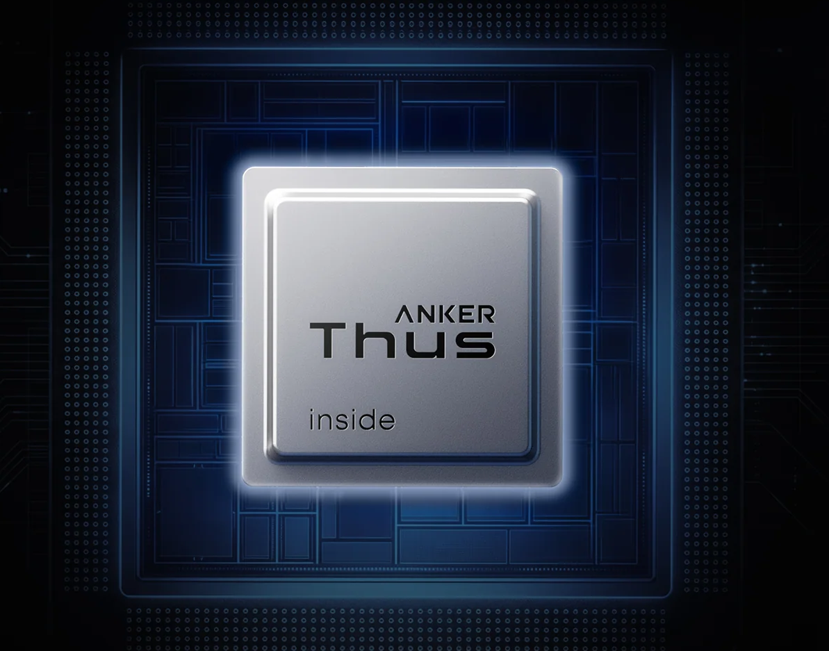 Representación del procesador Anker Thus AI integrado en los Liberty 5 Pro y Pro Max