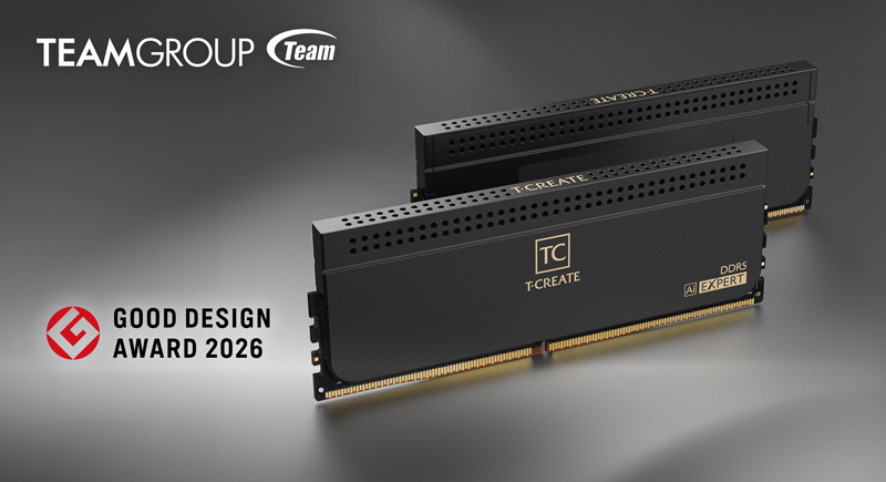 TEAMGROUP anuncia su nueva memoria CQDIMM DDR5 y gana el premio Good Design Award 2026