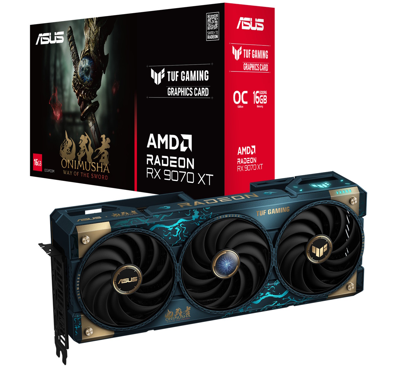 GPU ASUS TUF Gaming Radeon RX 9070 XT Onimusha Special Edition