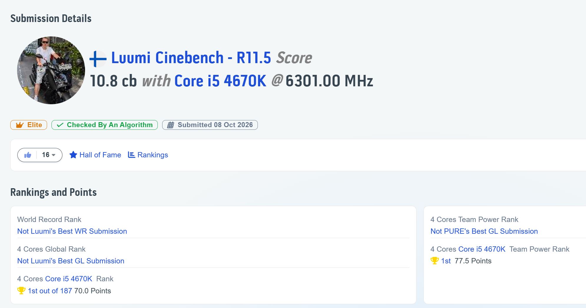 Intel Core i5-4670K récord mundial de overclock foto 1