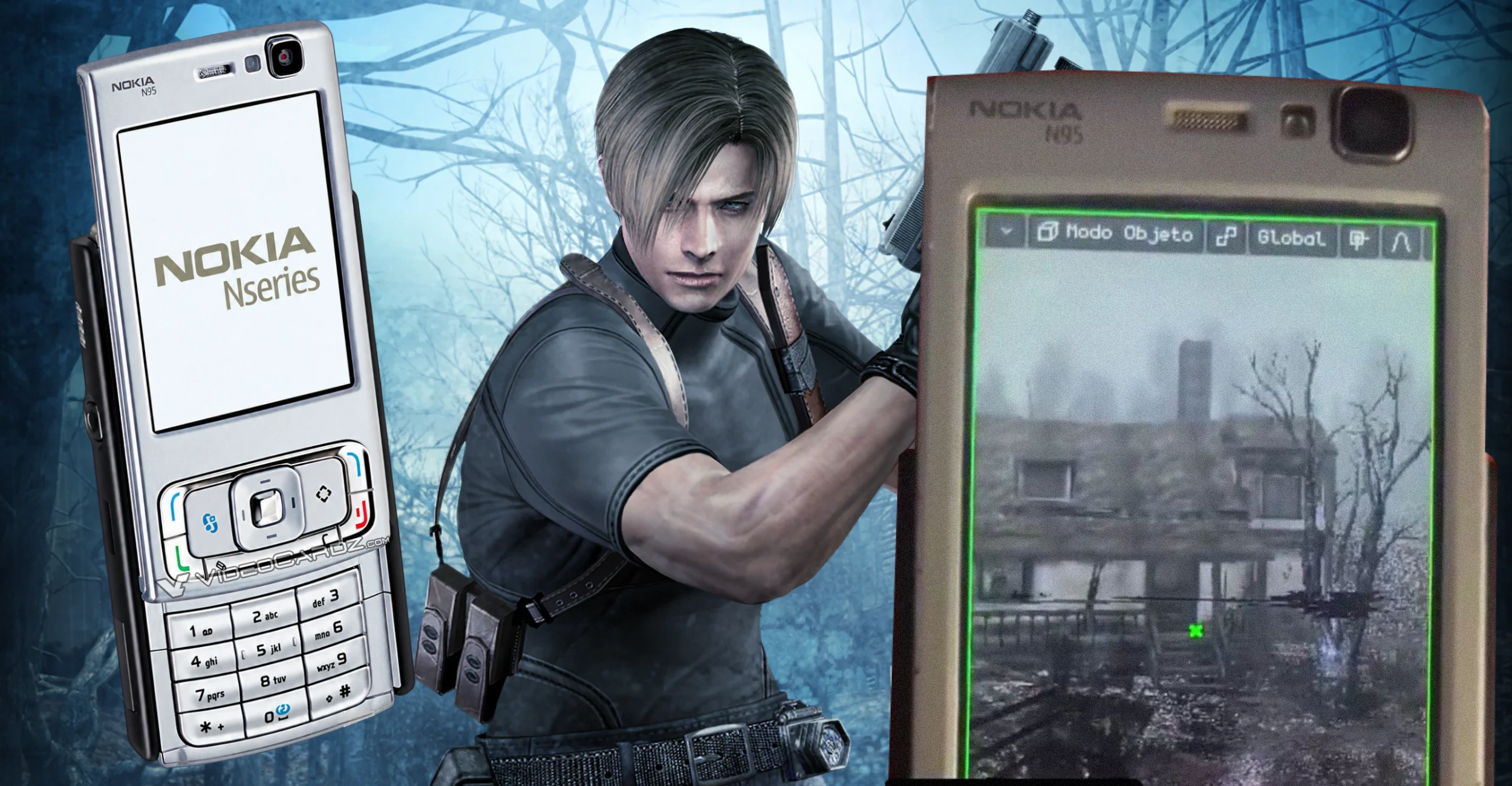 Resident Evil 4 sobre un Nokia N95 foto portada