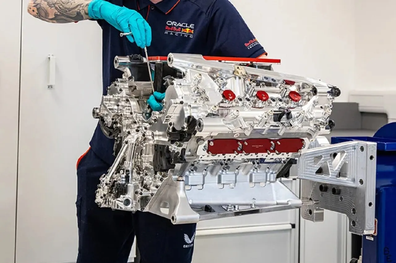 Unidad de potencia híbrida DM01 de Red Bull Ford Powertrains, desarrollada para el RB22 de Fórmula 1 de 2026. | Créditos: Red Bull.